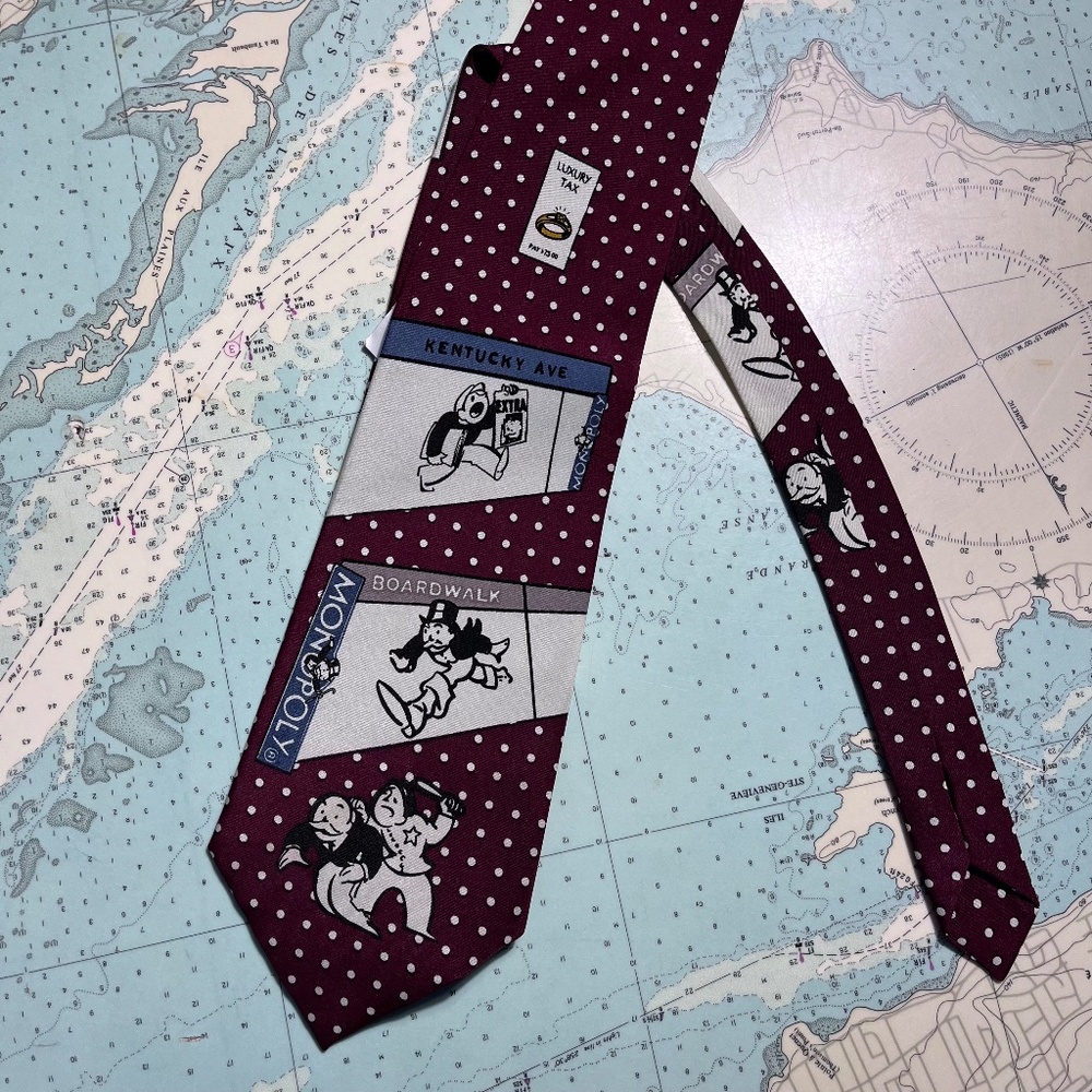 Vintage Monopoly Graphic Game Tie
